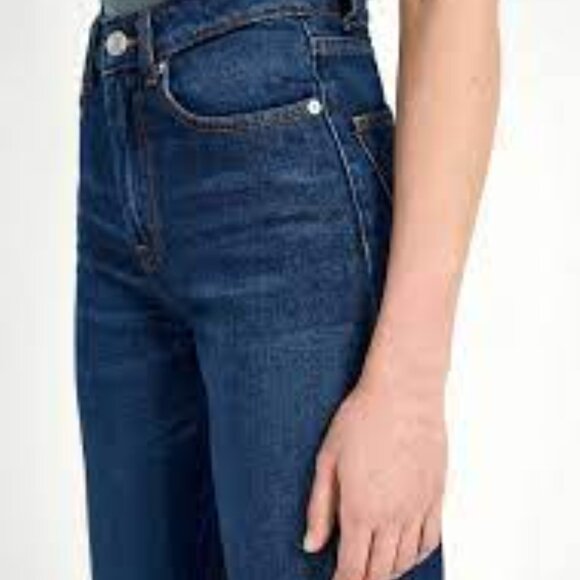 Frank and Oak Nina Wide Leg Cropped Jeans - Picture 2 of 8